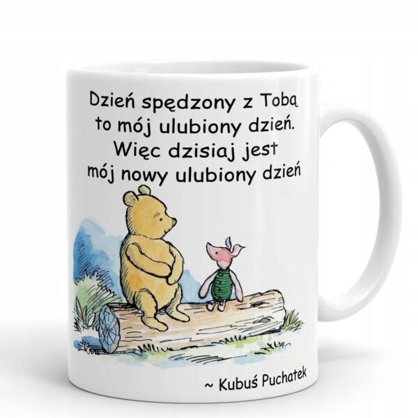 KLASYCZNY KUBUŚ PUCHATEK - PRZYJAŹŃ - CYTAT KUBEK Z NADRUKIEM NA PREZENT 05